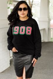 Black 1908 Sweatshirt by Fashionably Greek at Fashionably Greek